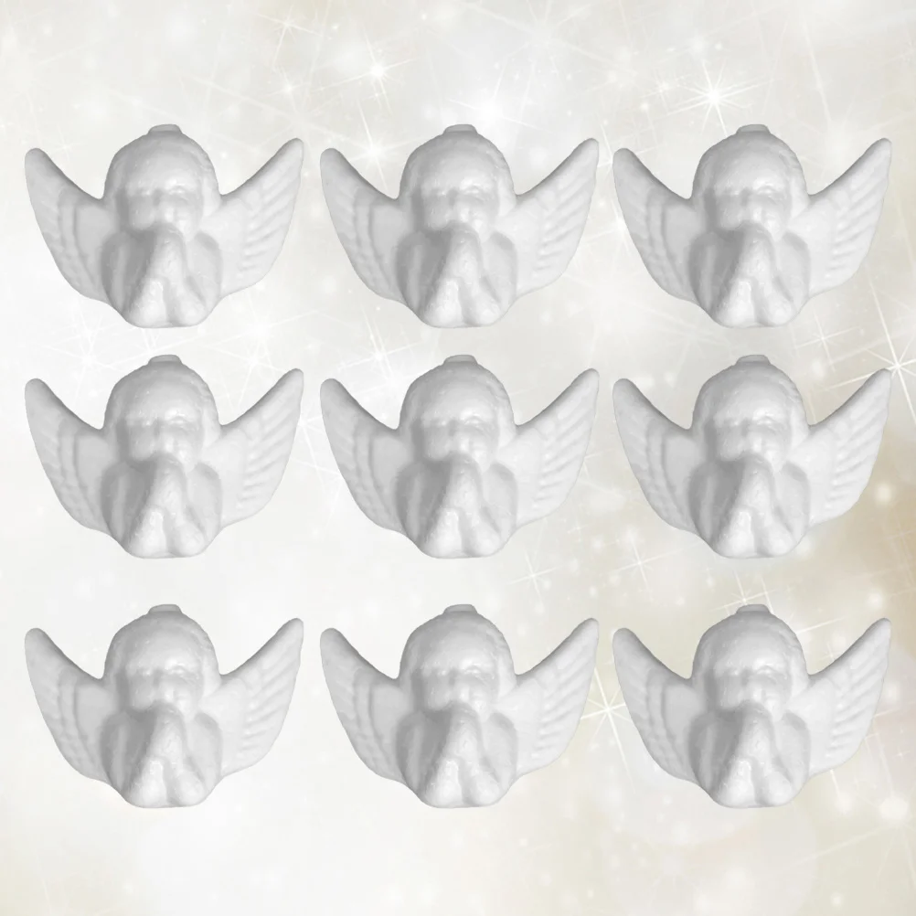 

24pcs Prayer Angel Decorations White Christmas Diy Modelling Angel Ornament Party Supplies For Holiday Indoor Outdoor
