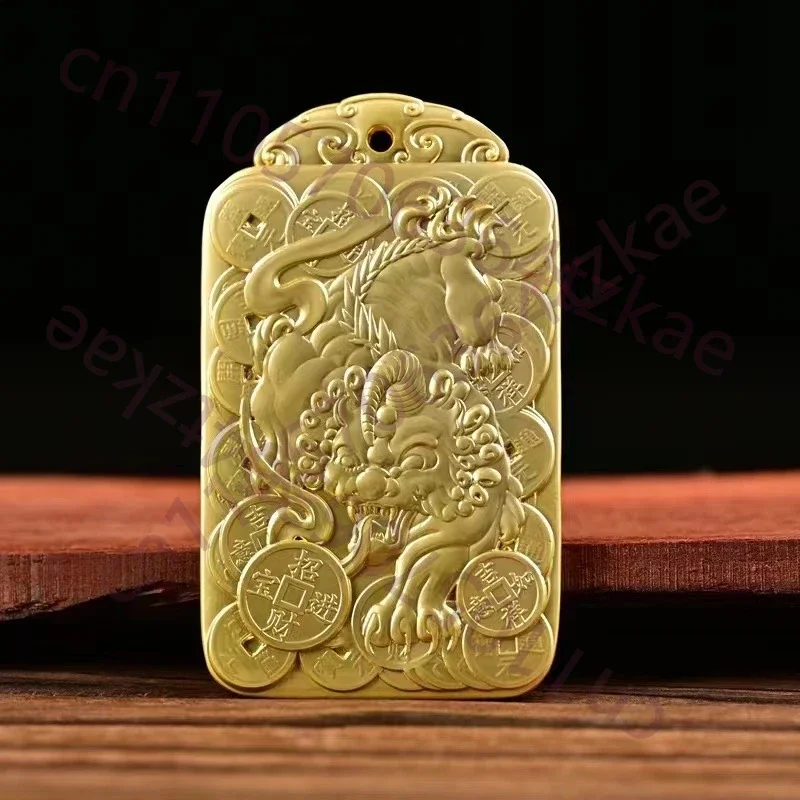 Pure copper wealth decoration,money Pixiu, wealth and prosperity attract auspicious beasts,auspicious men and women pendant neck