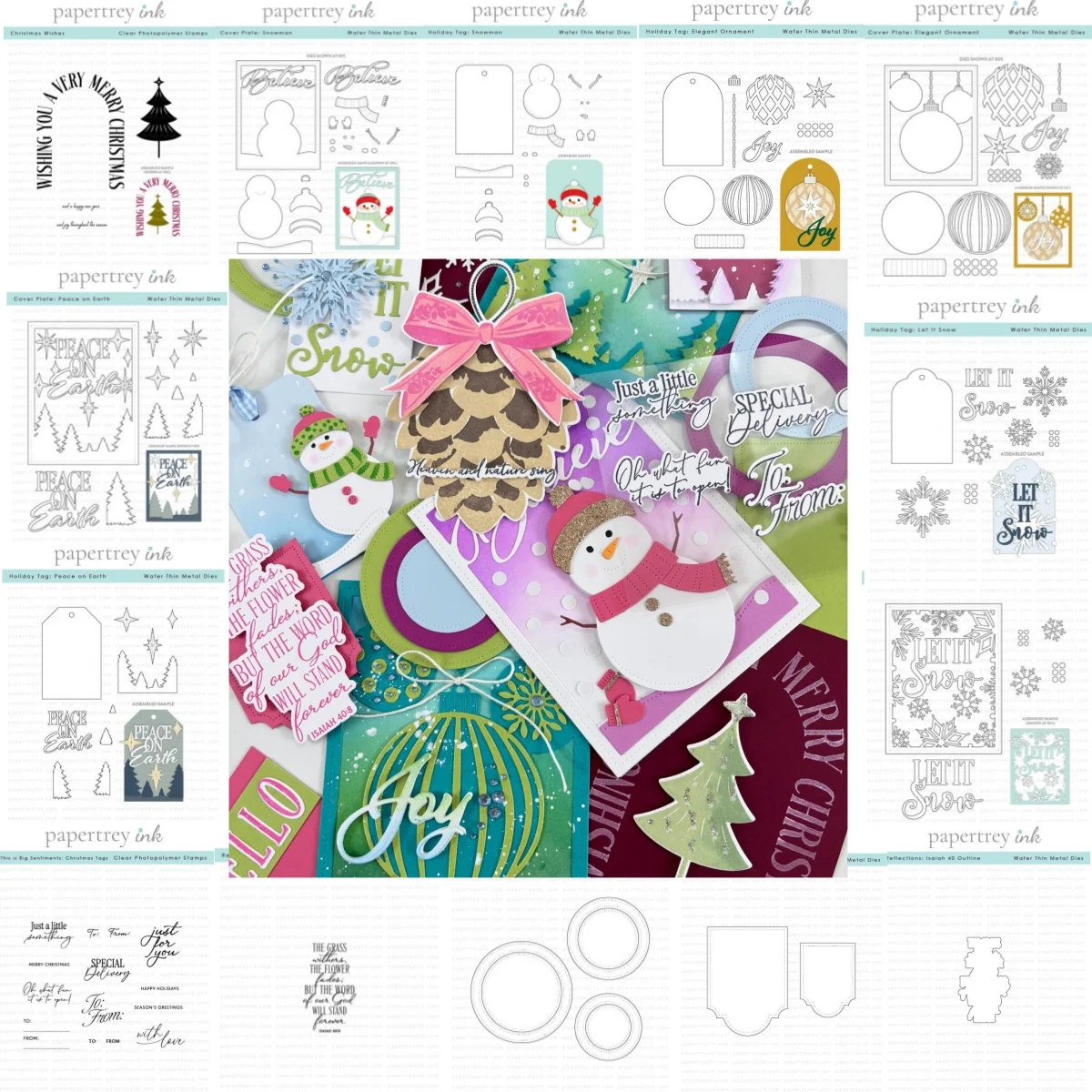 

Winter 2025 Snow Tree Earth Tag Circles Metal Cutting Dies Clear Stamps for DIY Making Card Scrapbook Template Decoration New