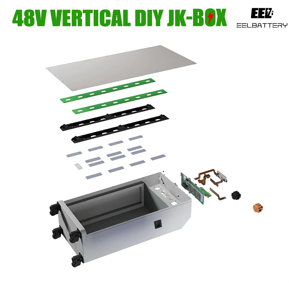EEL Battery Box 48V Solar Power Banks LiFePO4 Server Case Standing With Wheels Suit 280Ah Energy Rack Lithium Assemble Stackable