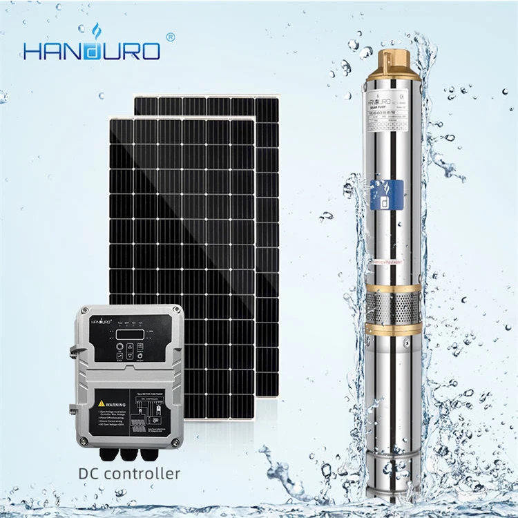 

3 Inches Submersible Solar Pump 0.75kw 1HP Deep Well Submersible Pump With Solar Energy for Africa