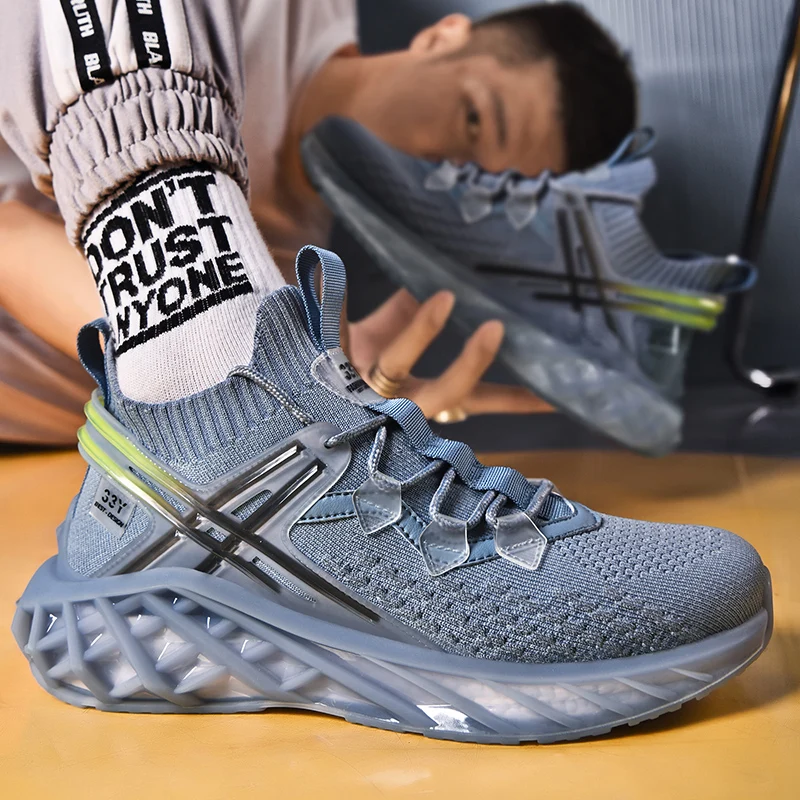Men Sneakers Lightweight Running Shoes Male Non-Slip Soft Cushioning Athletic Training Sport Footwear Tenis Masculino Zapatillas