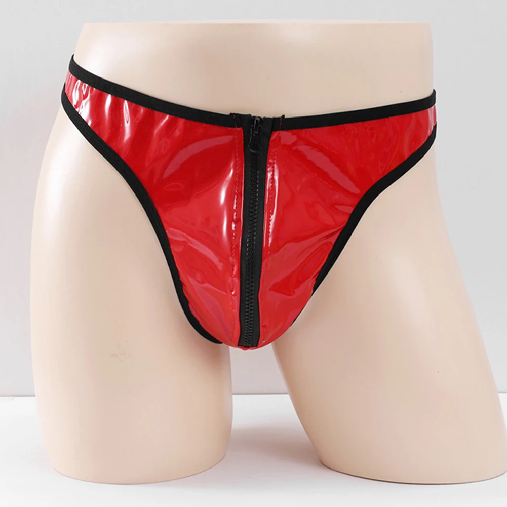 

Breathable Men's Low Waist Underwear Thong with Pouch Design Soft Nylon Spandex Fabric Comfortable for All Day