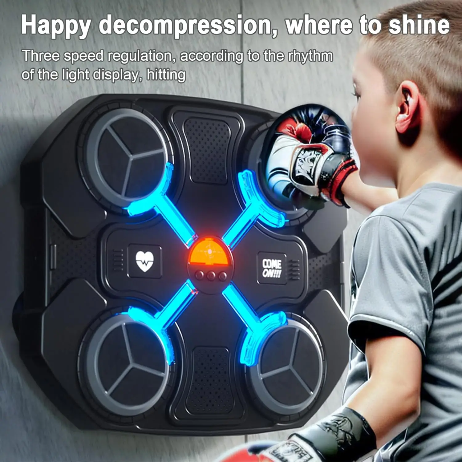 Smart Music Boxing Machine Boxing Training Punching Equipment Wall Mounted Boxing Machine For Kids Adults Strength Training