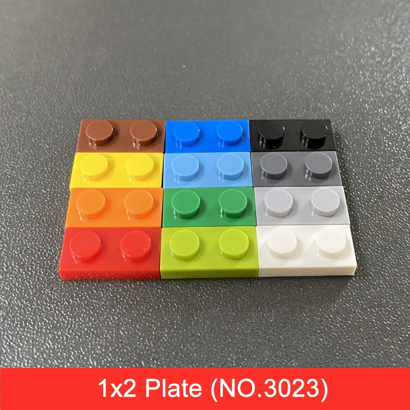 150Pcs Compatible With All Major Brands Bricks 1x2 Small Building Block Classic Accessories 1*2 Plate NO.3023 Wholesale Toy Diy