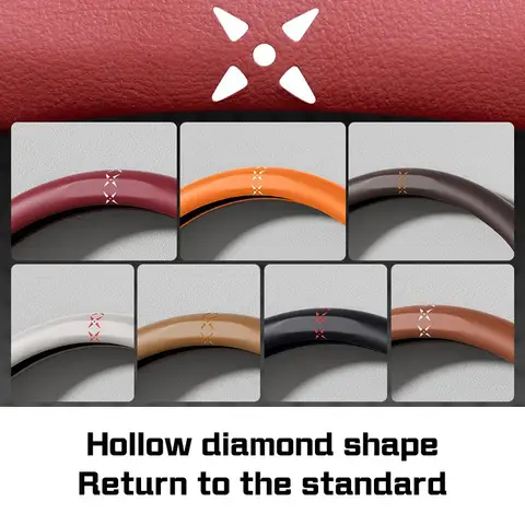 मर्सिडीज बेंज मेबैक एस-क्लास बी/सी/ई/ए/वी क्लास सी200एल जीएलसी जीएलके जीएलए डब्ल्यू220 डब्ल्यू205 के लिए कार स्टीयरिंग व्हील कवर लेदर स्वेट अब्ज़ॉर्प्शन 6 best sales मर्सिडीज स्टीयरिंग व्हील कवर - №1