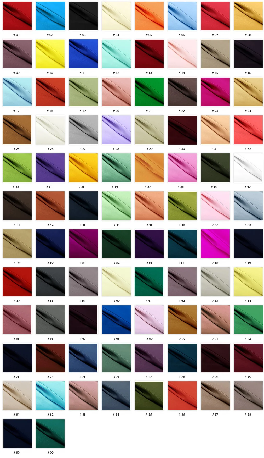 SILK CREPE DE CHINE 140cm width 14momme 100% Pure Silk Fabric For Dress and Shirts DIY Sewing Material Color Collection