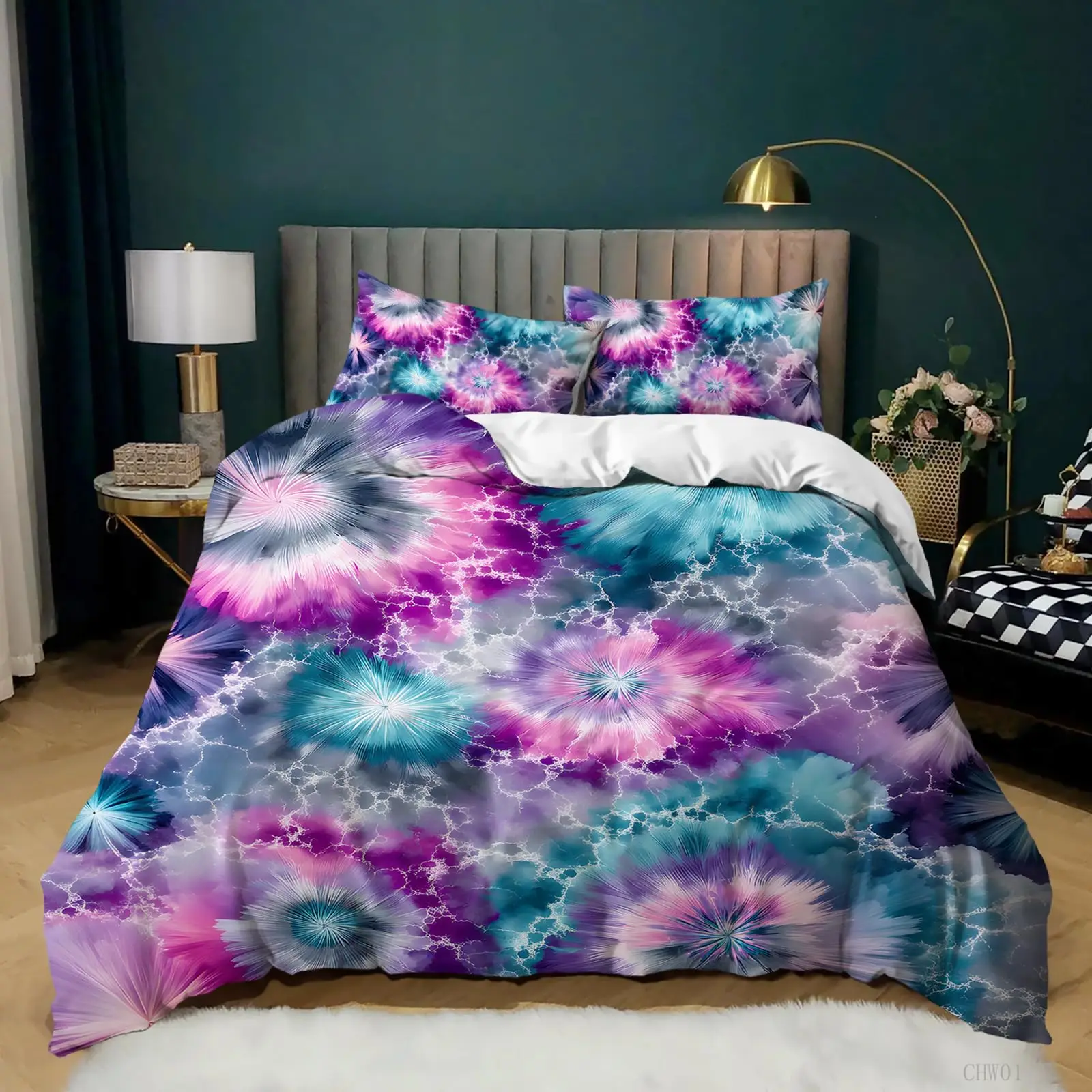 set-di-biancheria-da-letto-tie-dye-copripiumino-boho-psichedelico-per-adolescenti-e-adulti-copriletto-hippie-tie-dye-copriletto-bohemien-gipsy