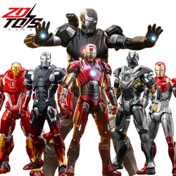 1/10 Original ZD Toys Iron Man MK2 War Machine2.0 MK16 MK11 MK24 MK35 MK47 Tony Stark Collection Model Action Figure Kids Toys