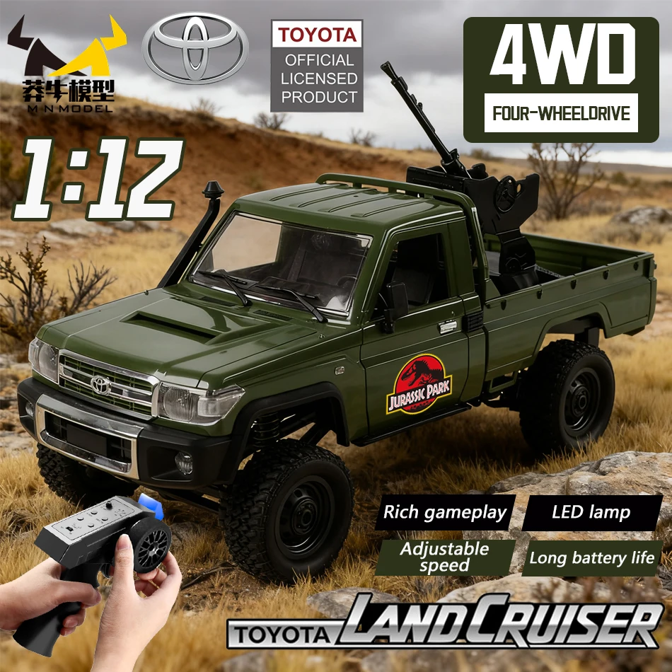 

MN МОДЕЛЬ 1/12 4X4 LC79 RC Динозавр Внедорожный тур Автомобиль Альпинистский пистолет Грузовик Rock Crawler Terrain Автомобиль Пикап Игрушка для взрослых