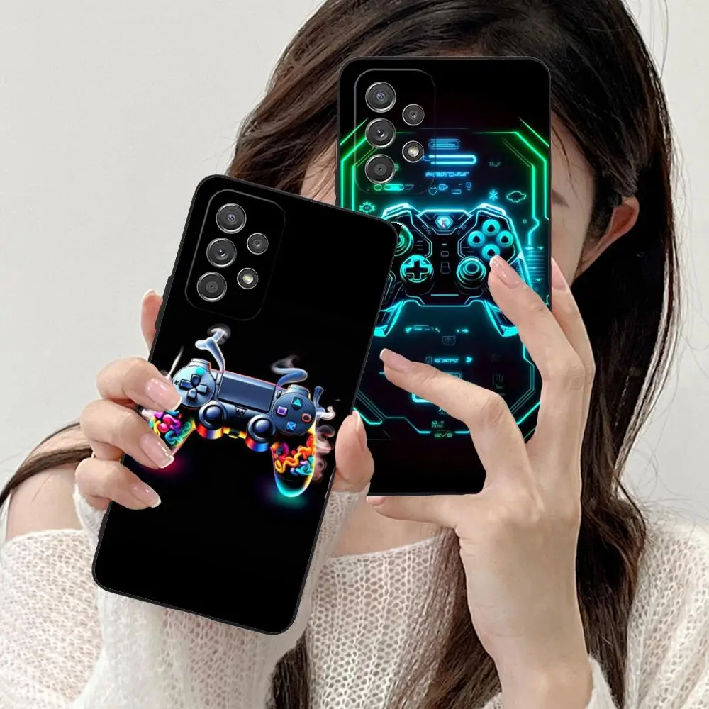 Game Controller Mobile Phone Case for Samsung Galaxy A56 55 54 53 52 51 36 35 34 23 16 15 5G Colorful Cover Luxury Cover Pretty