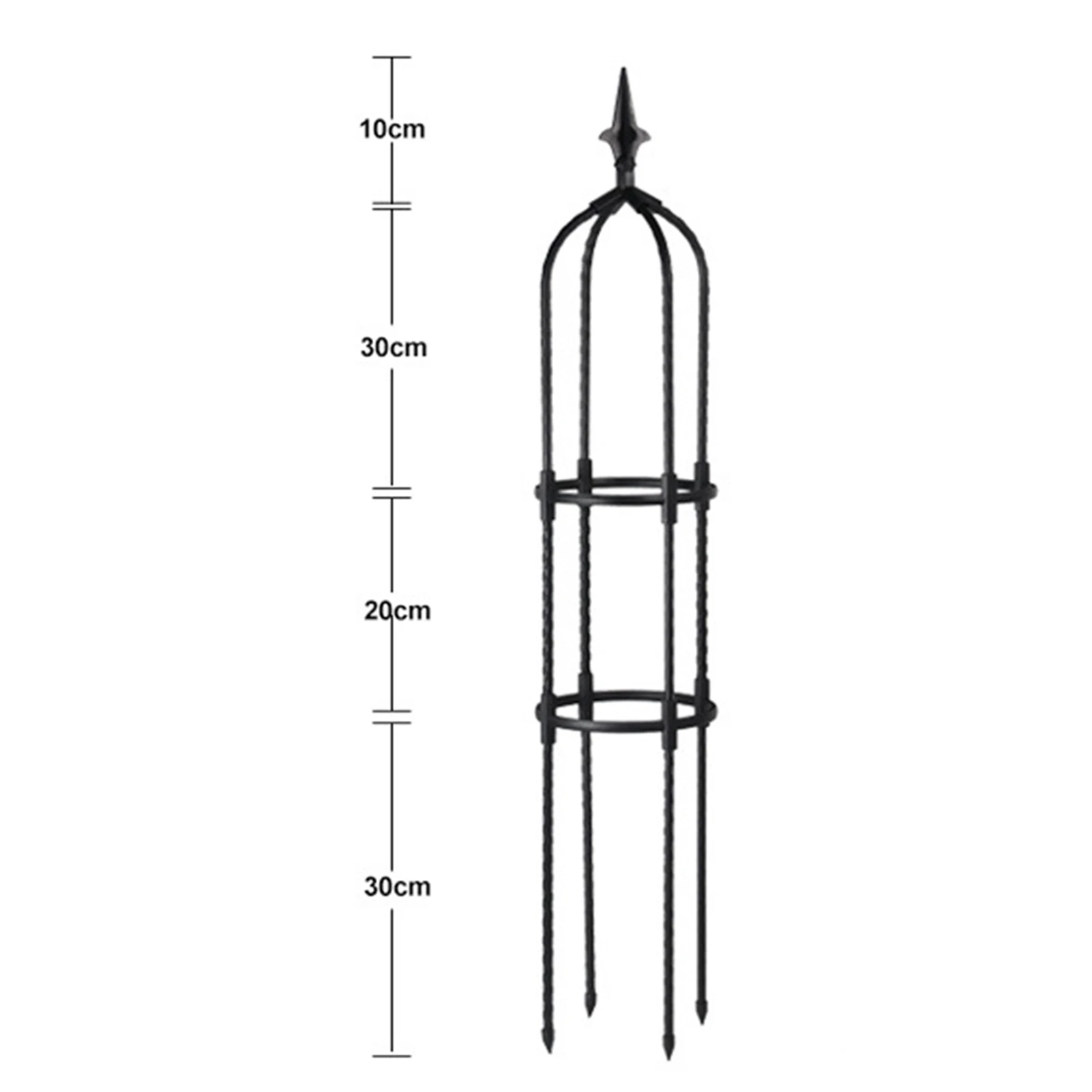 70/90/110cm Plant Climbing Frame Outdoor Flower Stand Garden Obelisk Trellis Portable Plant Support Tower European Flower Stand