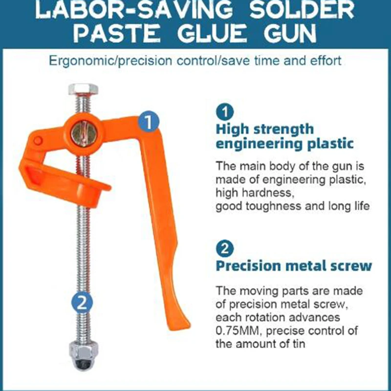 Solder Paste Extruder Welding Oil Booster Propulsion Tool Uv Glue Gun Rod Boosters Circuit Board Soldering Accessories Tools