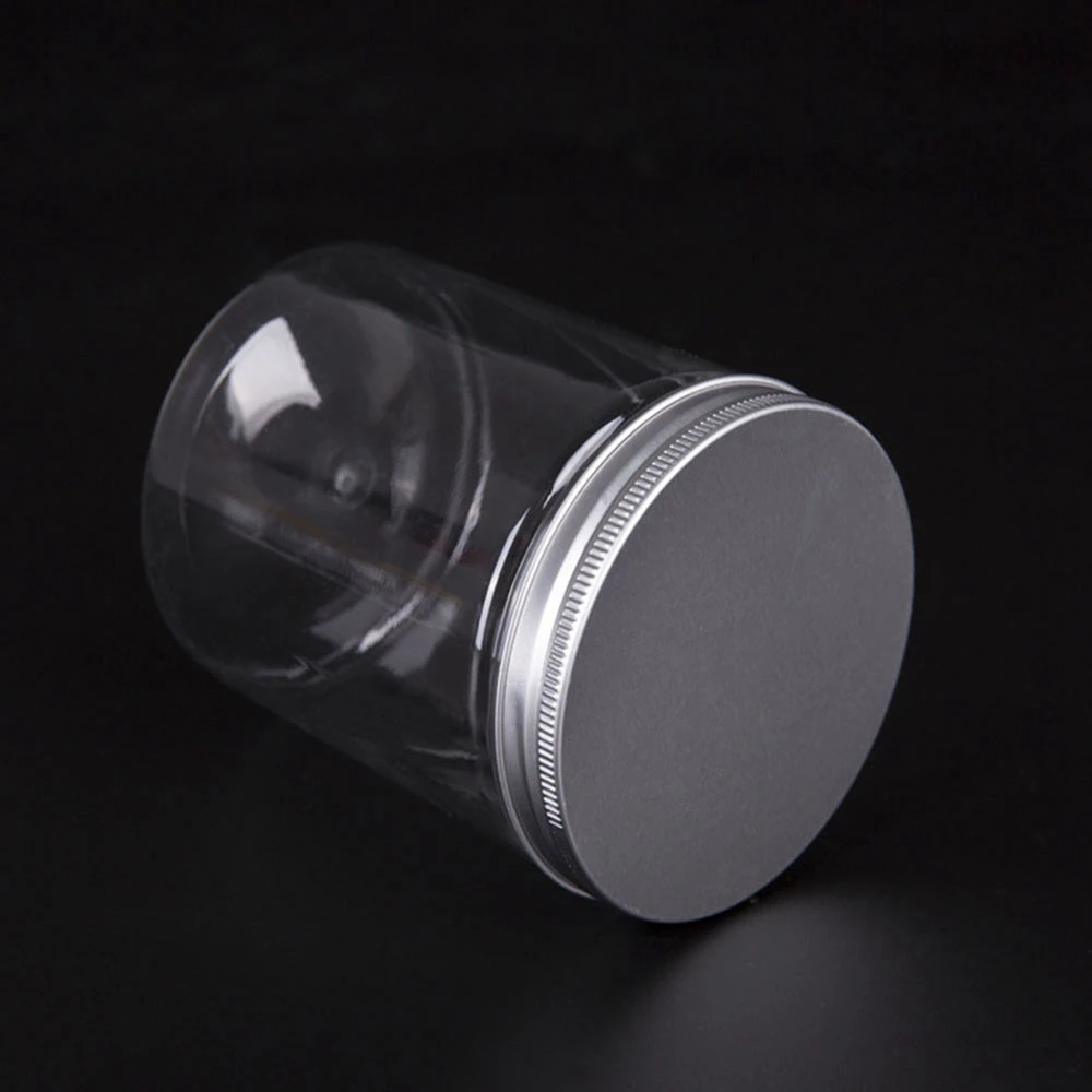 10 Pcs 500Ml Food Jar Sealed Transparent Plastic Kitchen Can Snacks Containers with Lid for Candy Cookies Scented Tea