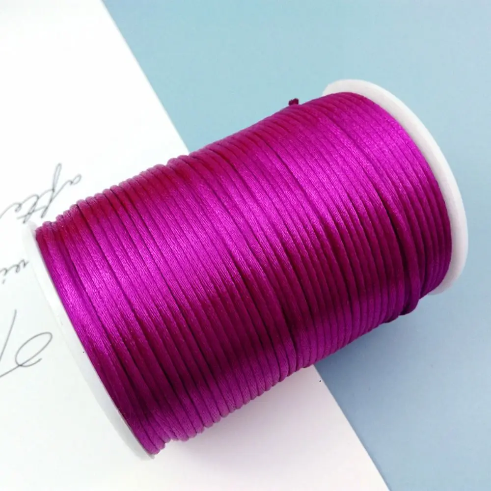 Decorative Flexible Macrame Thread Cord Satin Finish Strong Beading String Universal Satin Trim Cord Handicraft Supplies