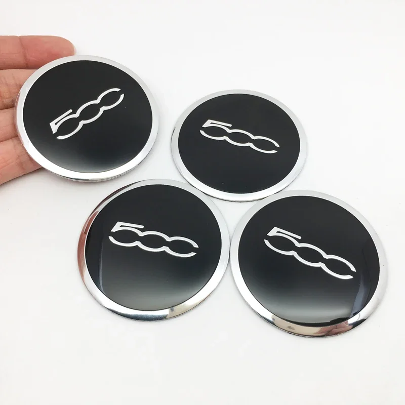 4Pcs 56mm 500 Logo Car Wheel Center Hub Cap Cover Emblem sticker For Fiat 500 500C 500L Doblo Uno Palio Punto Aegea Panda Siena