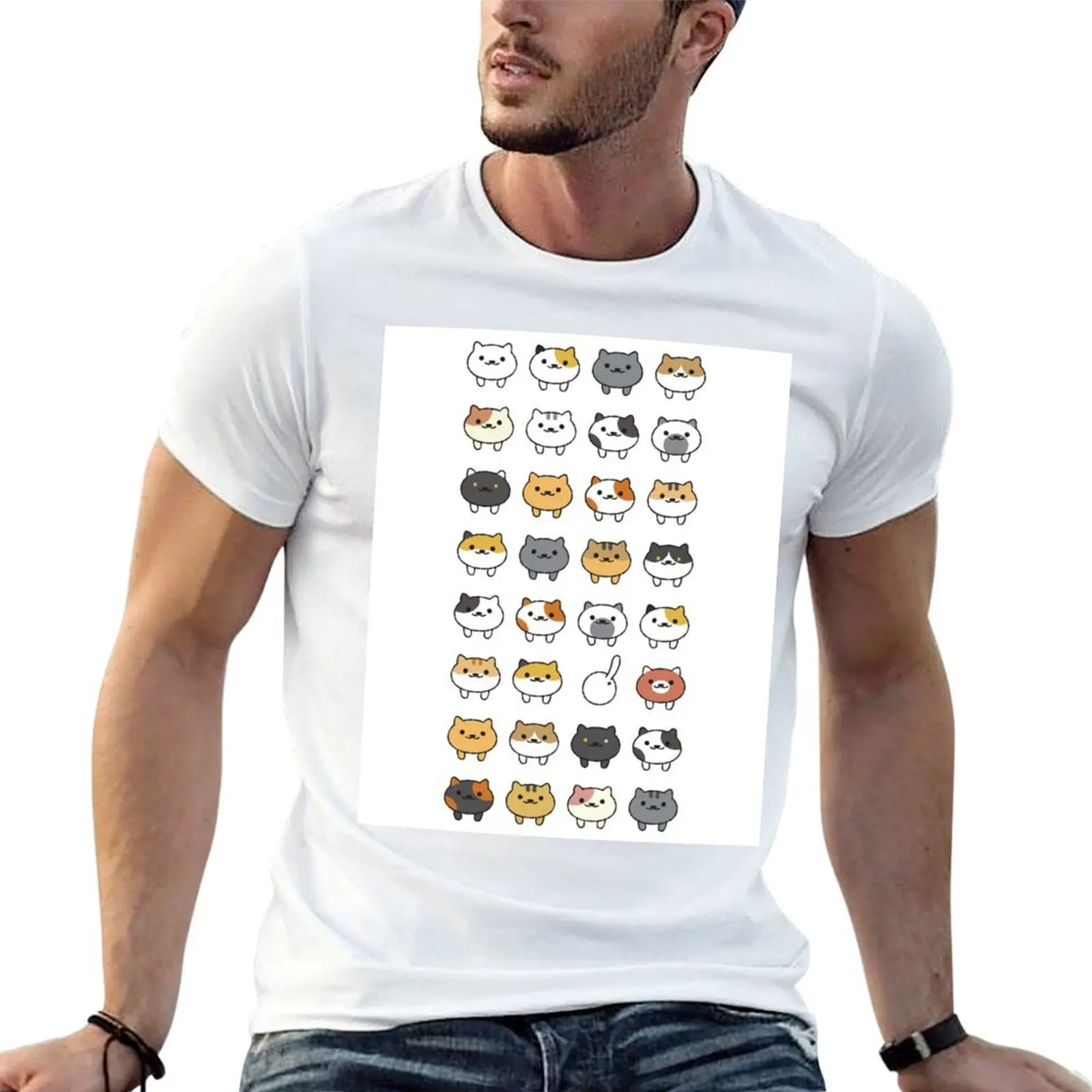 

Atsume personalised man Cats t t Neko T-Shirt shirts for shirt anime