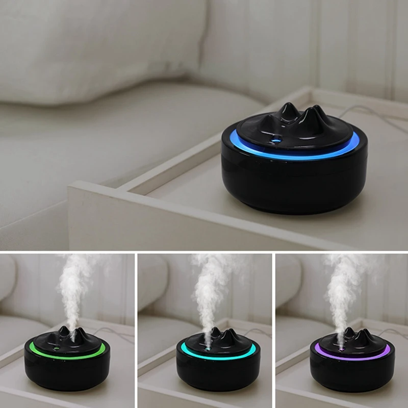 Mountain Views Humidifier Mini USB Aromatherapy Night Light Atomizing Air Humidifier For Bedroom Home Desktop Office