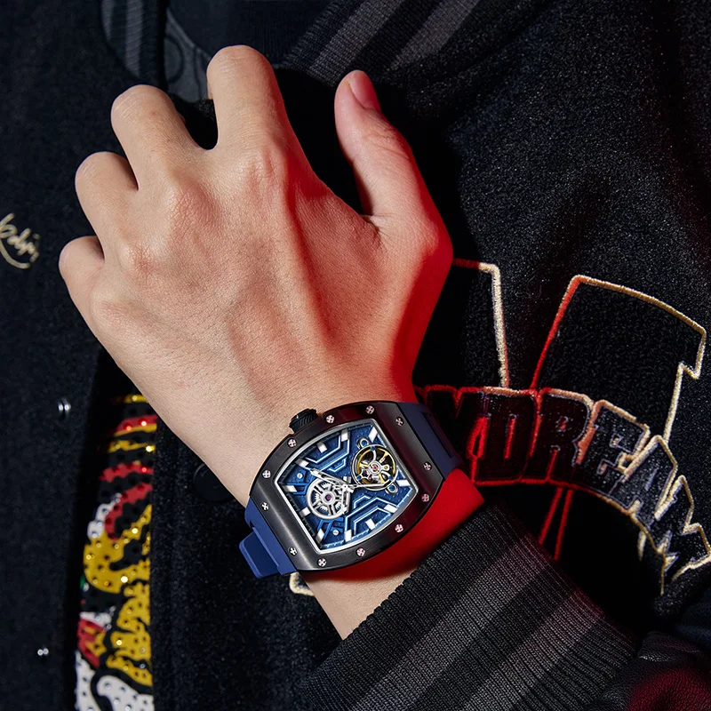 Factory Dropshipping 2026 CHANCE Timepiece Fashion Automatic Mechanical Watch Newly Style Tonneau Dial JC919028 Year Promotion