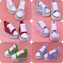 Tilda 3.6cm Doll Shoes For Blythe Toys,Canvas Fabric Sneakers for OB24 1/8 for Blyth accessories Joint Doll 1/6 For Girls Gift