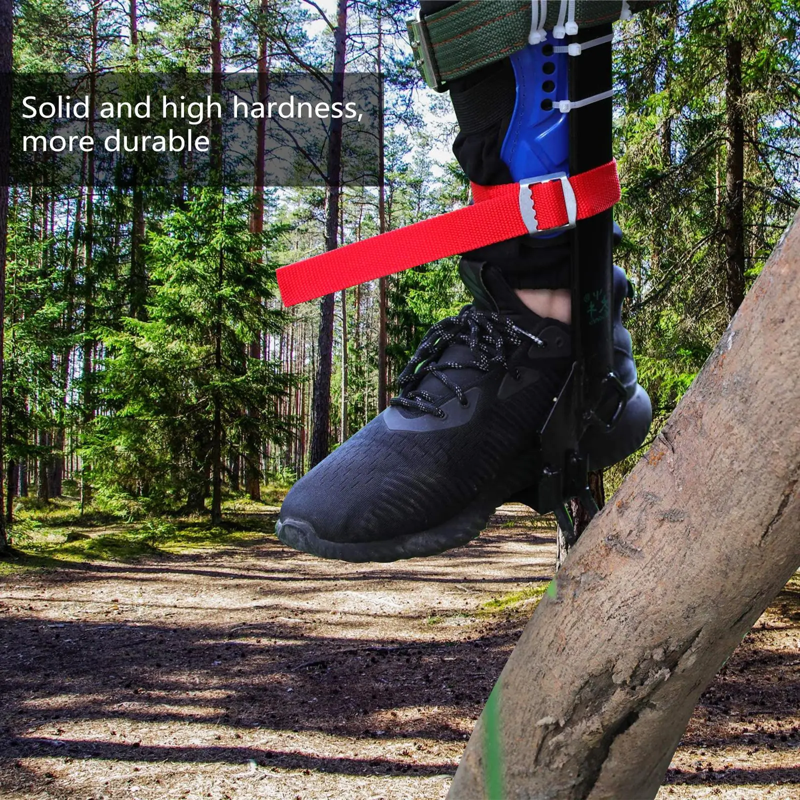 Sapatos de escalada em árvore, ferramenta para alívio da dor nos pés, suporte de design mais amplo, ajuda de ferro, picos de inserção fáceis