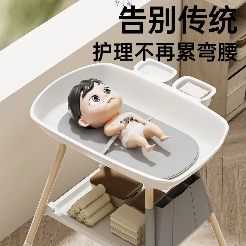 Newborn Diaper Changing Station Portable Multi-functional Household Care Station Movable Easy To Change Diapers