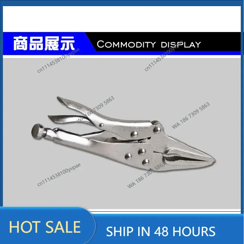 Powerful pliers clamp, clamp button, zipper test tension, medium carbon steel clamp, push-pull gauge