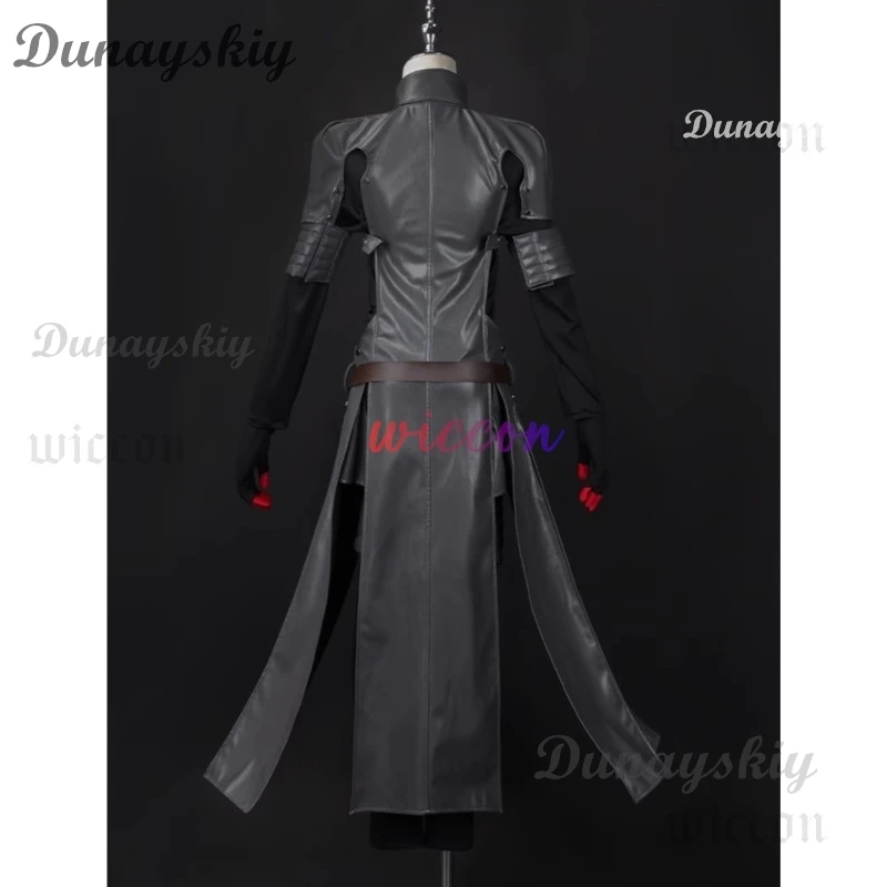 P5X Game Wonder Cosplay Costume Wig Faux Leather Coat Pants Belt Grey Black Color Cos Halloween Christmas Gift image 3