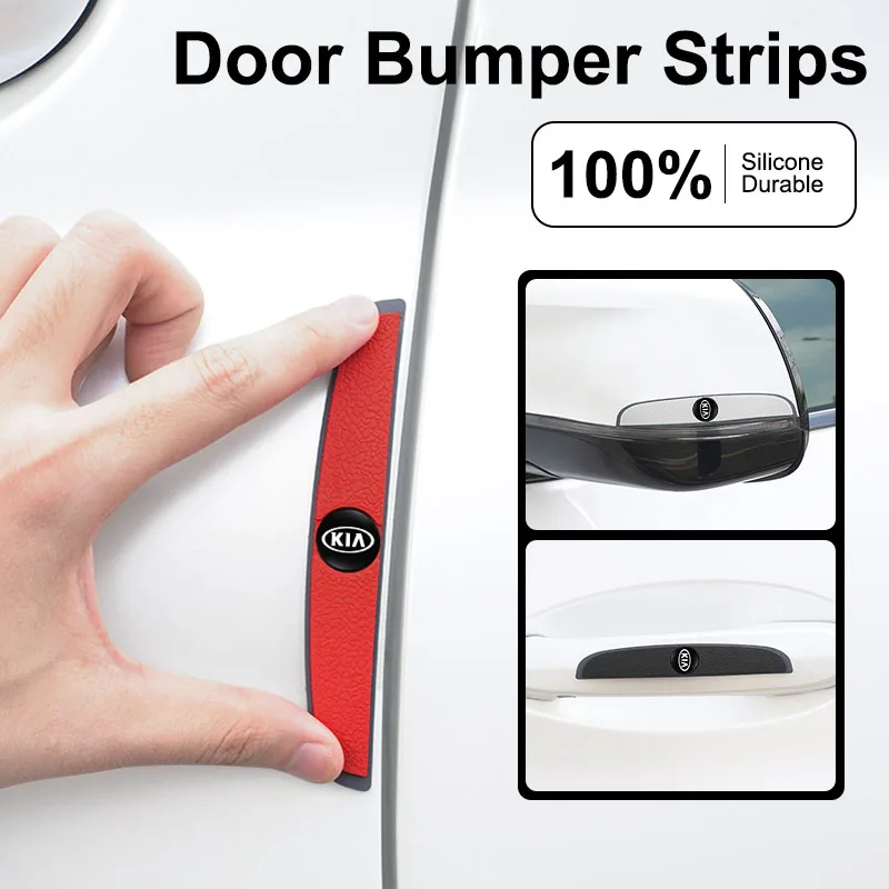 

4 Pack Rubber Bumper Door Scratch Stickers for Kia Sportage Ceed Picanto Rio ProCeed Niro 5 3 4 K7 K5 K8 K3 Ray K9 Auto Accessor