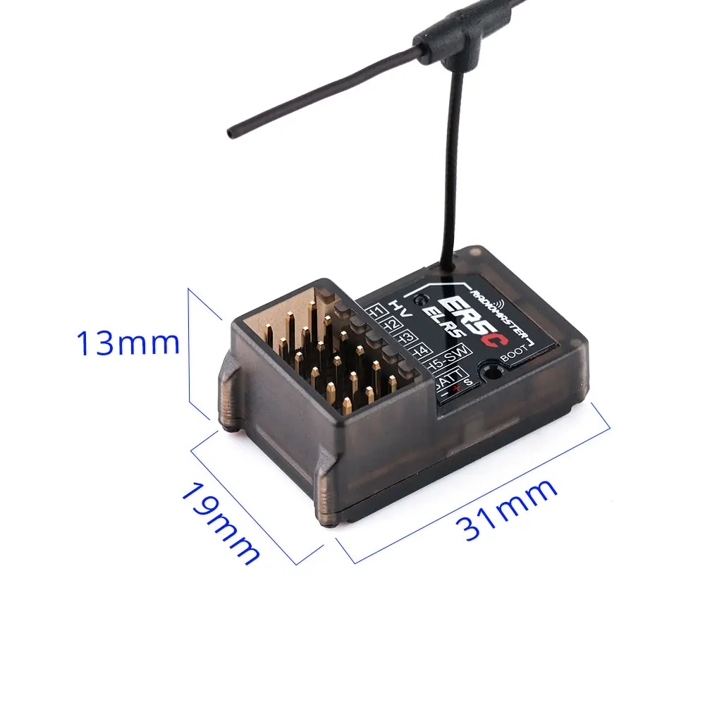 RadioMaster ER5A ER5C 5Ch ExpressLRS ELRS PWM Horizontal Pin Receiver for Planes Cars Boats