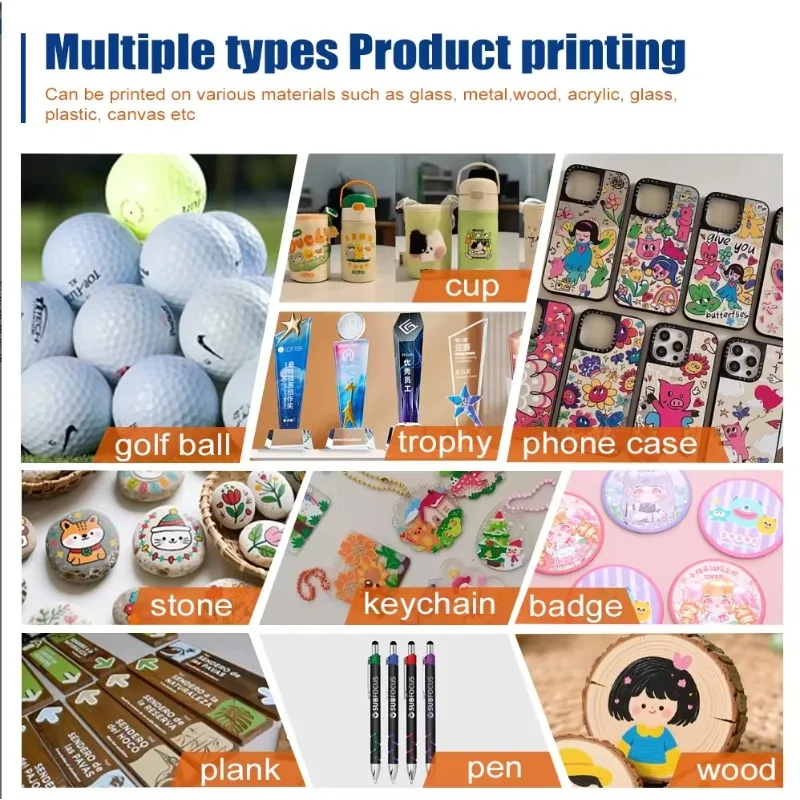 6090 Multifunction UV TX800 Flatbed Printer Enterprise Inkjet Device Automatic Media Height Detection Glass Sign PVC Metal Sheet