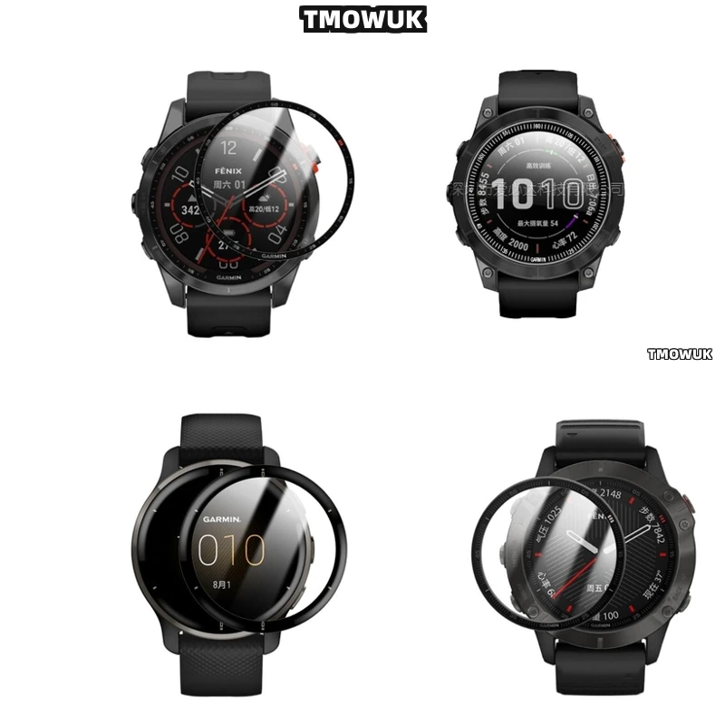 

For Garmin Fenix 6 7 8 7X 6X 7S 47mm 51mm Screen Film Full Cover Anti - Scratch Flexible 3D