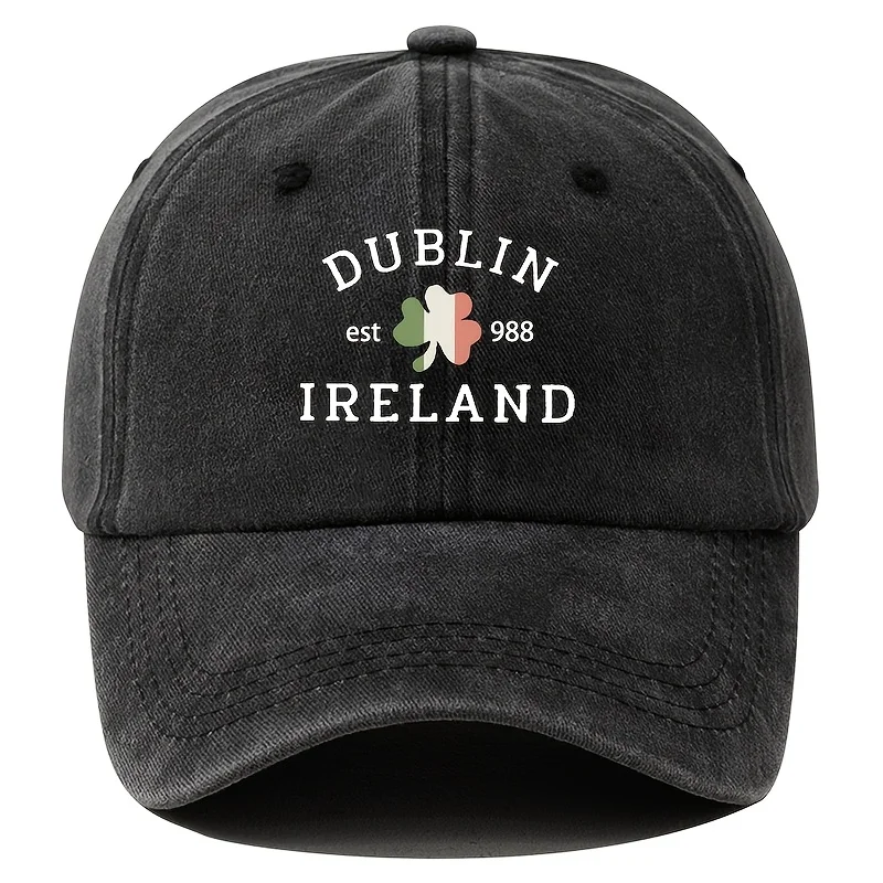 

Dublin, Ireland Vintage Baseball Cap, Unisex Breathable and Comfortable Versatile Bucket Hat, Outdoor Fishing Hat, Adjustable Da