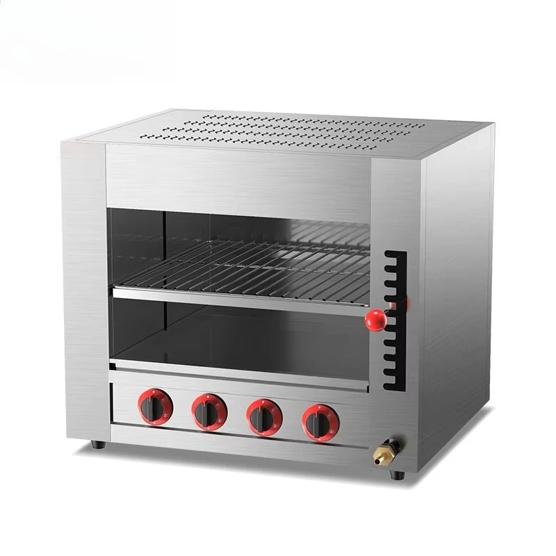 Commercial High Quality Gas Infrared Stainless Steel Fish Barbecue Grill Easy-to-Operate Salamander Style Condition New