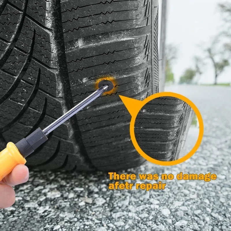 Car Tyre Repair Rubber Nail Car Wheel Punctures Screws Car Tire Repair Kit Car Motorcycle Tire Puncture Repair Screws Tool