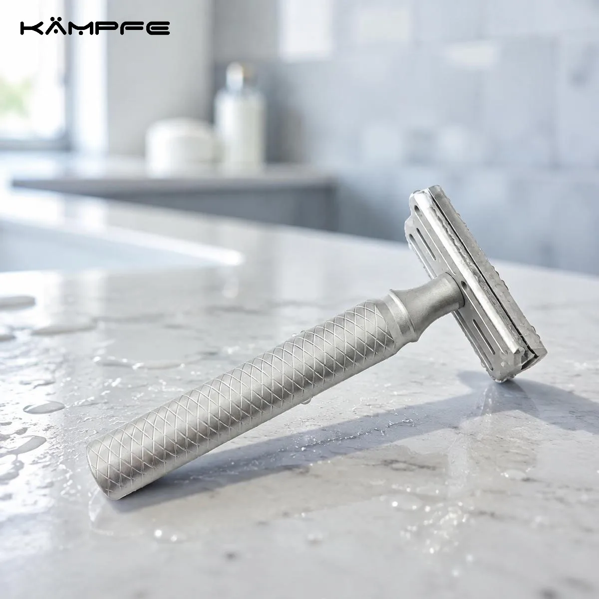 KAMPFE Classic Double Edge Safety Razor CNC Precision Machined Manual Shaving Classic Wet Shaver For Men