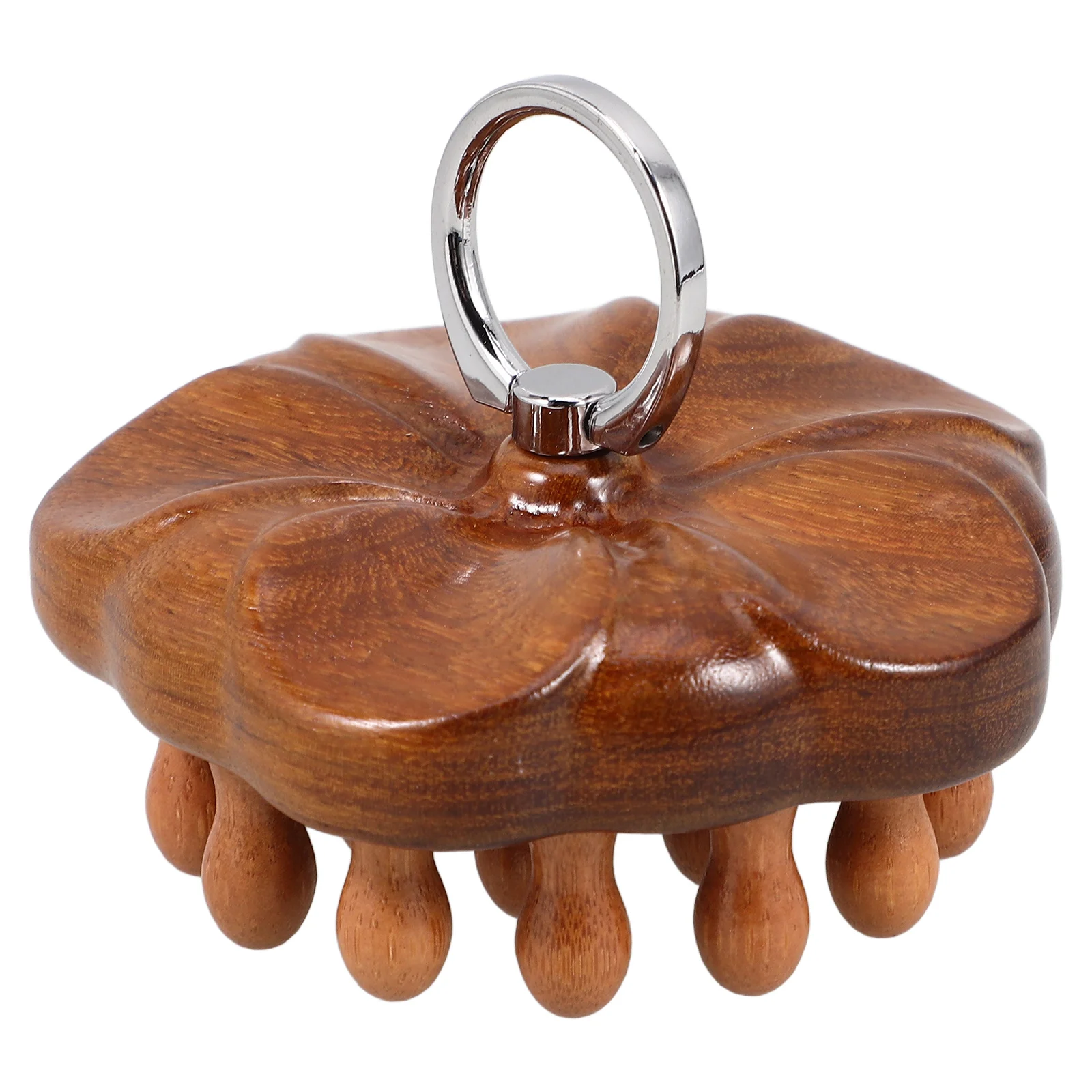 Wooden Massage Comb Sandalwood Scalp Massager with Wide Teeth Smooth Texture Sturdy Break Resistant for Hair Care Detangling