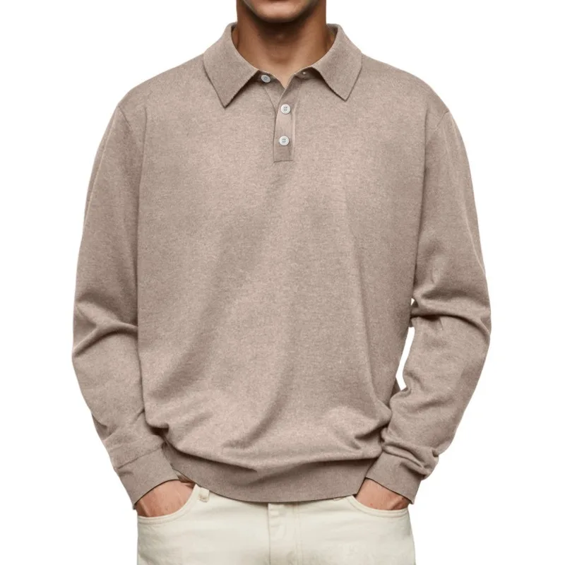 

German Velvet Long Sleeve Shirt for Men Autumn Winter V Neck Button Casual Top