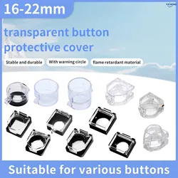 10Pcs 16mm-26mm hole Emergency stop button protective cover, preventing misoperation,switch protective seat