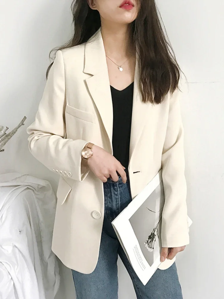 Office Lady Blazer for Women Elegant Stylish Classy Korean Style Women\'s Blazers Coats Spring Casual Top Women Jacket Clothing