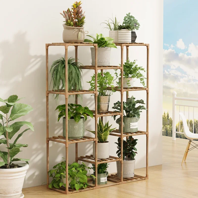 Plant Stand Indoor Outdoor 11 Tier Plant Shelf Tall Plant Stands for Flower Stand Rack Holder Garden Shelves