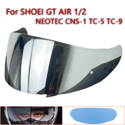 GT AIR Helmet Visor With Anti Fog Helmet Film for GT AIR 1/2 NEOTEC CNS-1 TC-5 TC-9 UV protectionhelmet helmet accessories