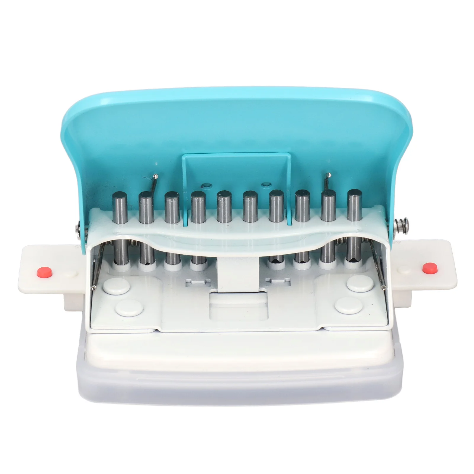 Paper Binding Machine Handheld Portable Spiral Binder A4 A5 A6 A7 Coil Book Round Hole Puncher School Home Light Blue