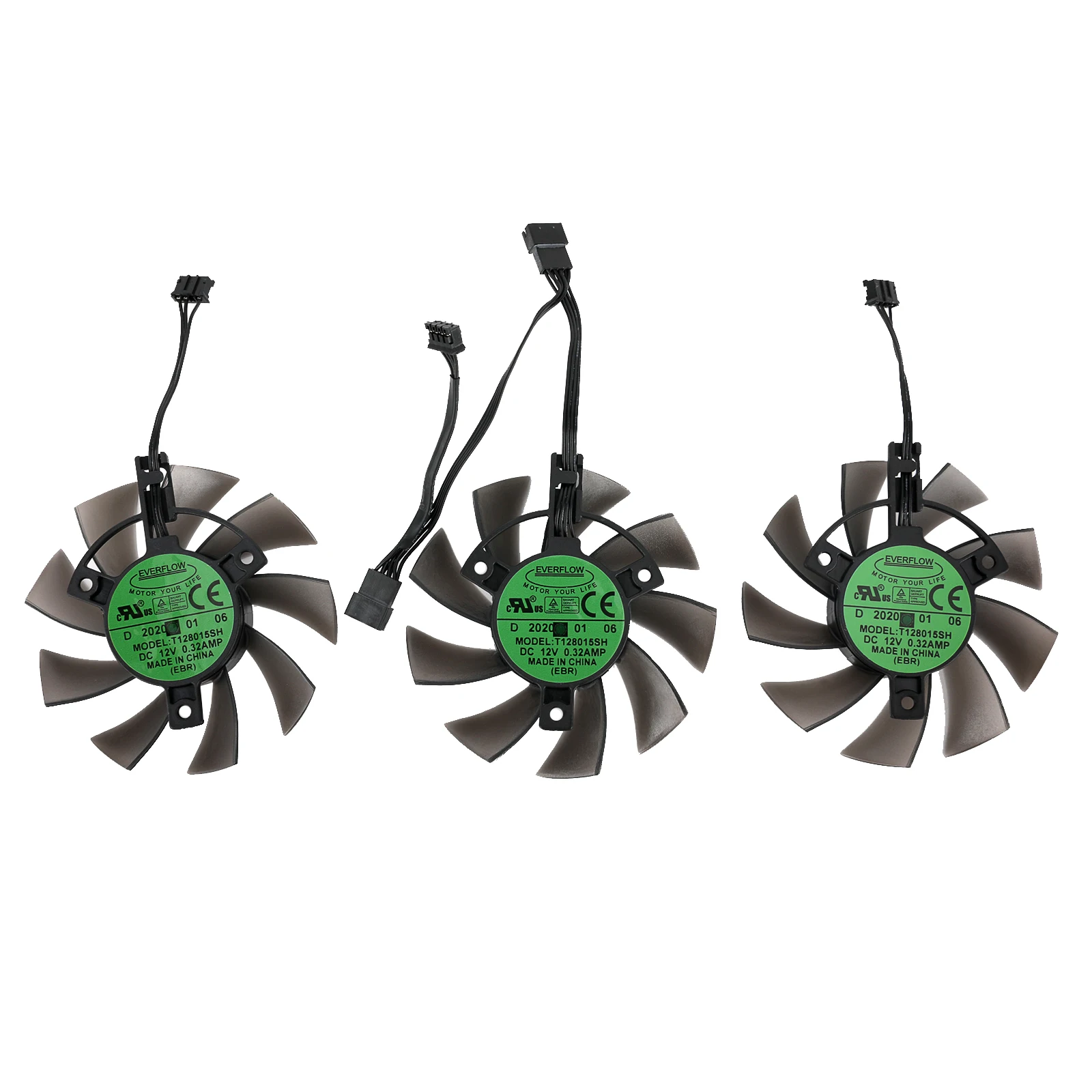 Кулеры для видеокарт Asrock Radeon RX 5600 XT Phantom Gaming D3 6G OC, 75 мм