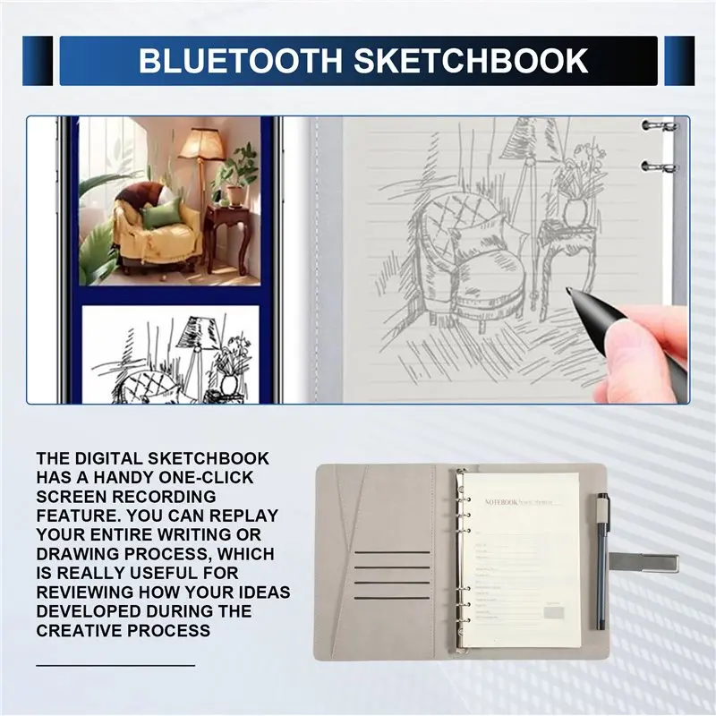 Best-Syncify Digital Sketchbook Pro V2 Bluetooth 5.0 Smart Sync Pen & Digital Notebook Writing & Note-Taking Tool B