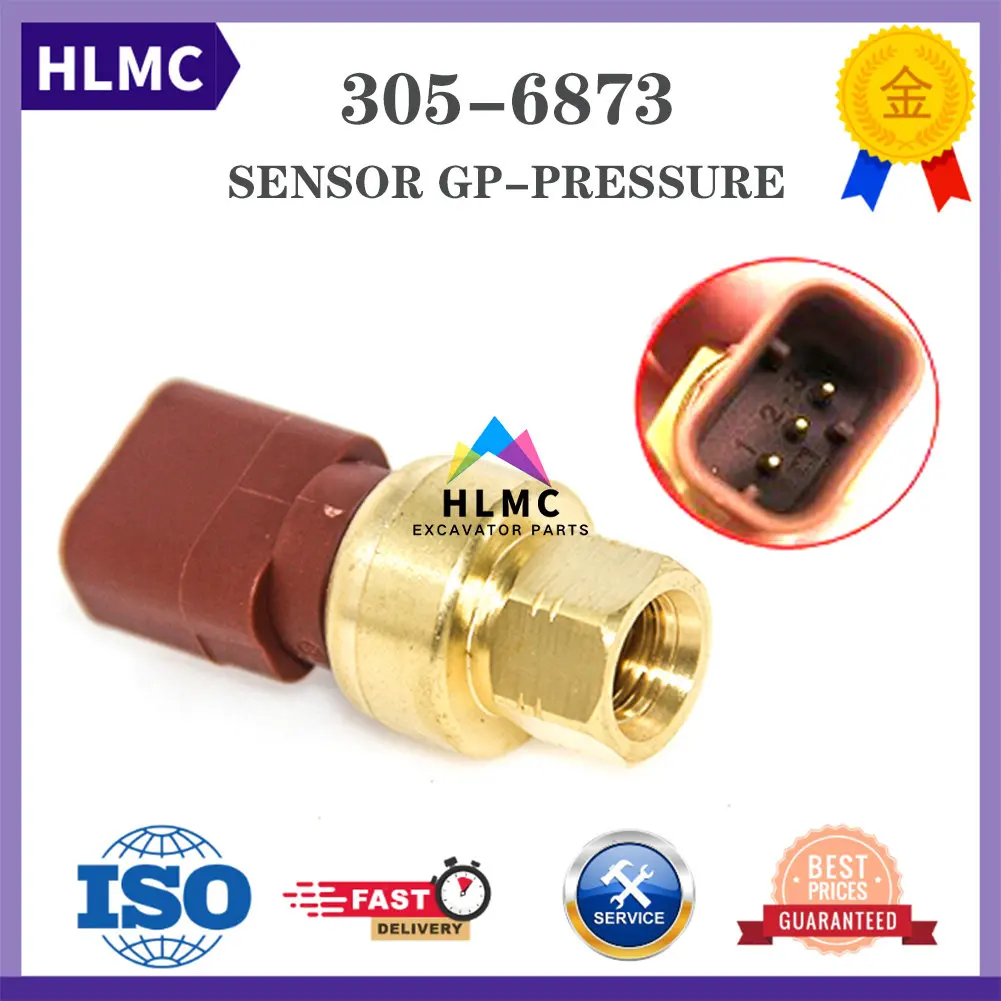 

Pressure Sensor C-9 C7 C9 305-6873 For Excavator E320D2 Diesel Excavator Engine Electric Sensor 3056873