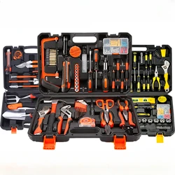 Hardware tool set Household manual woodworking toolbox Power tools gift repair