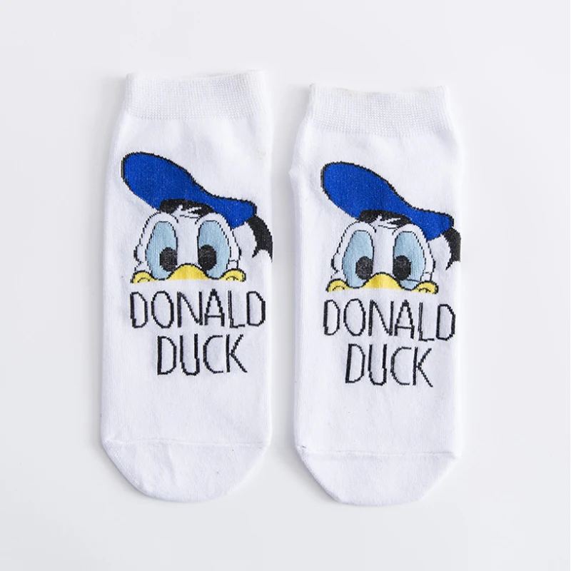 Disney Spring Summer New Socks Cartoon Creative Women\'s Socks Mickey Minnie sisters Socks Donald Duck Cotton Socks One Size