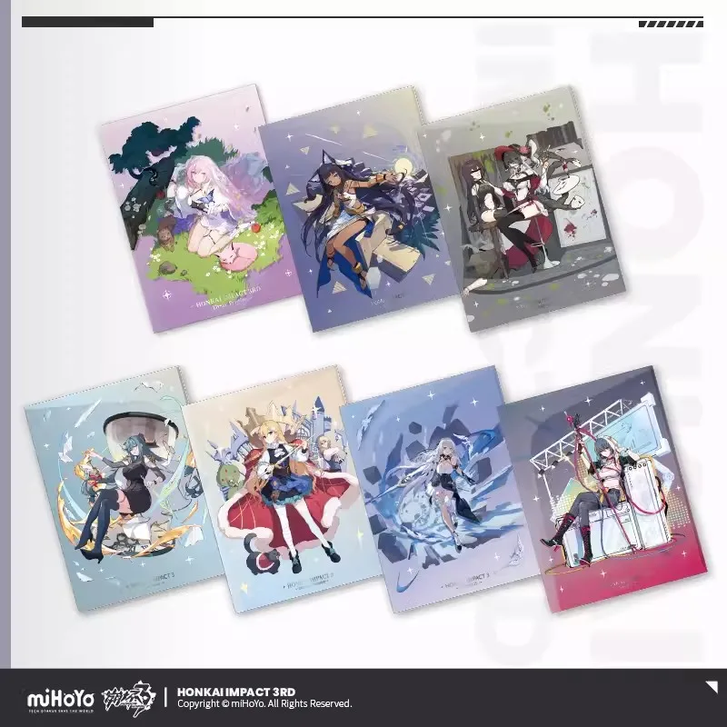 miHoYo Official Honkai Impact 3 Elysia Bronya Stigma Series Folder The Fawless Man Anime Fashion Surrounding Birthday Gifts