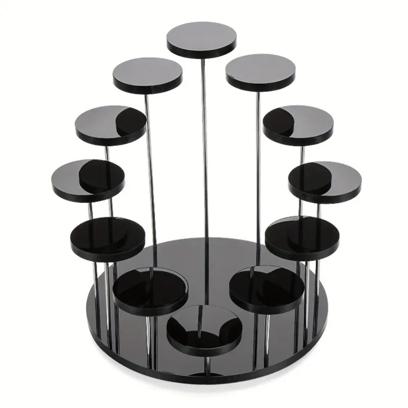 1 Set of Acrylic Multi-layer Round Small Dessert Cake Stand, Ring Jewelry Display Stand